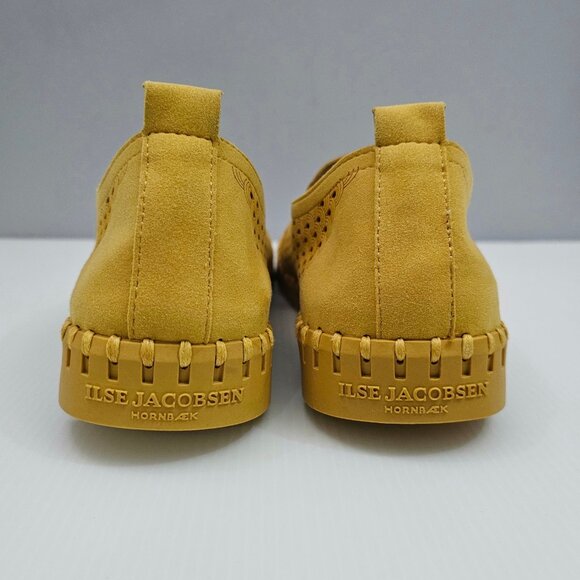 NEW Ilse Jacobsen Tulip 140 Sneaker Women EU 43 Yellow Slip On Travel Minimalist - Picture 9 of 13